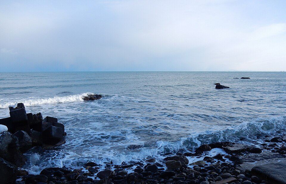 石狩湾冬日海面